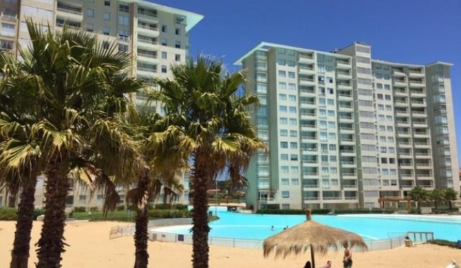 Acogedor depto en condominio Algarrobo