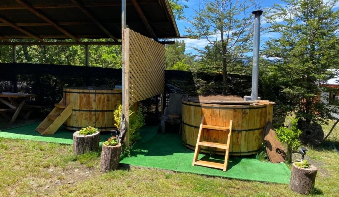 Cabañas Los Boldos de Coñaripe, exclusive hot tub