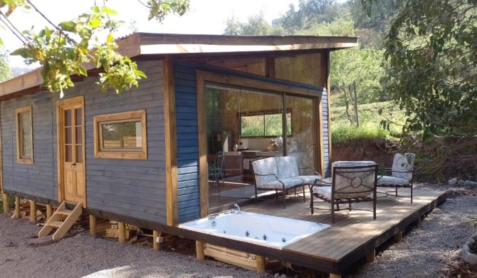 Cabaña con Jacuzzi y Piscina Cajón del Maipo