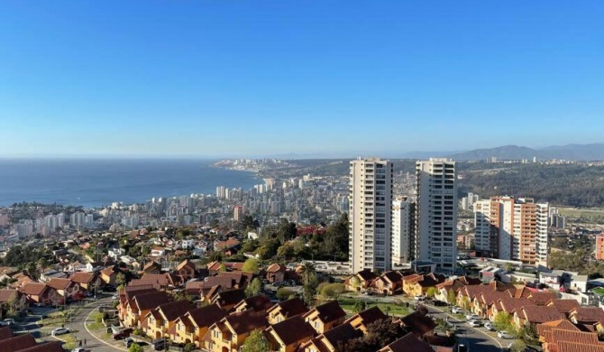 Departamento con increíble vista a Viña del Mar